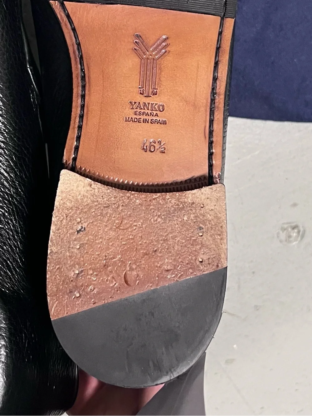 Yanko classic Belgian loafer black soft grain